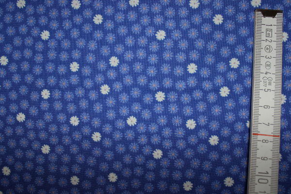 Designerbaumwollstoff Glow Flowers (10 cm)